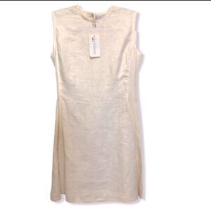 Vintage Gianni Versace Off-White Linen Dress NWT